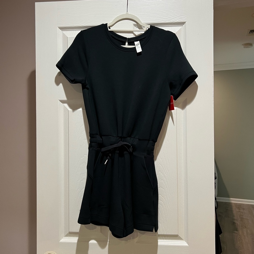 SPANX Black Short Sleeve Romper